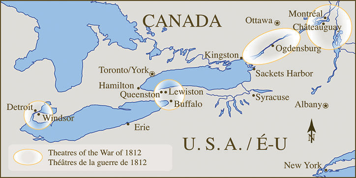 War of 1812 Battle Sites in the Great Lakes region