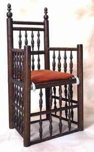 William Bradford’s chair, now in the Plymouth Historical Museum