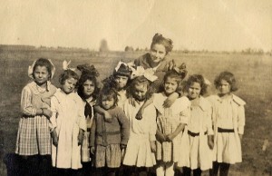 Alvis Love, third from right, Atwater School, Livingston, CA, about1918