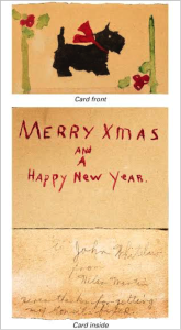 Christmas card that reads: “To John Whitelaw from Helen Martin. Here’s thanks for getting my tonsils fixed.” One of John’s tasks was to help people get basic medical care, using a combination of private charity and federal dollars.