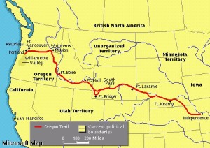 The Oregon Trail (Google Images, Microsoft Maps)