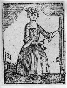 Woodcut of a Woman in the Revolutionary War, 1779
