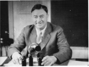 Lewis Love, Justice of the Peace, courtroom, Livingston, CA, 1933